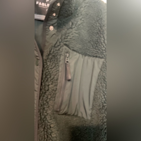 Fabletics Teddy Dark Green Full Zip Jacket Women’s size Medium - Picture 5 of 11